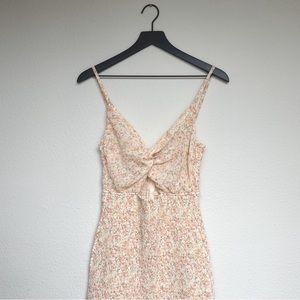 Smocked Floral Mini Dress